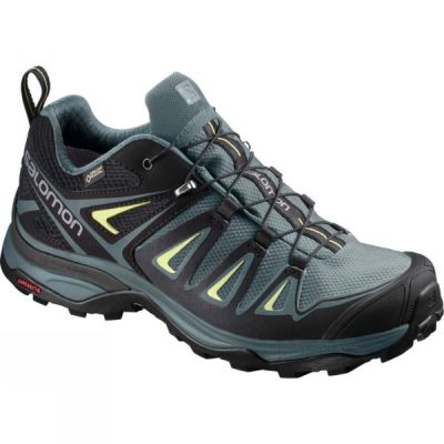 Botas de Montaña Salomon X-Ultra 3 GTX Mujer Verde / Negras - Chile RSC846079